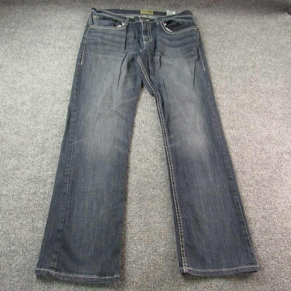 Wrangler 20X Jeans Mens 36x34 Blue 42MWXGG Bootcut Western Contrast Stitch Denim